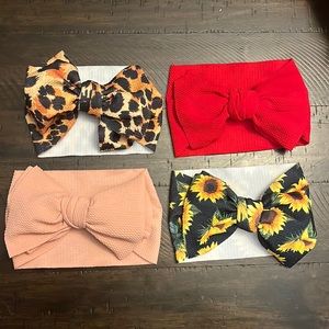 Large Infant Headwrap Bow (4-Pack)